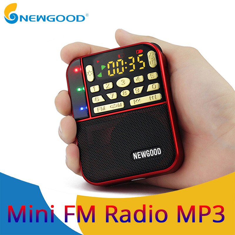 Mini Fm Pocket Stereo Radio Draagbare Micro Sd Radio Mode Band Luidspreker Tf Usb Mp3 Luidsprekers Fm Ontvanger Ontvangers Luidspreker