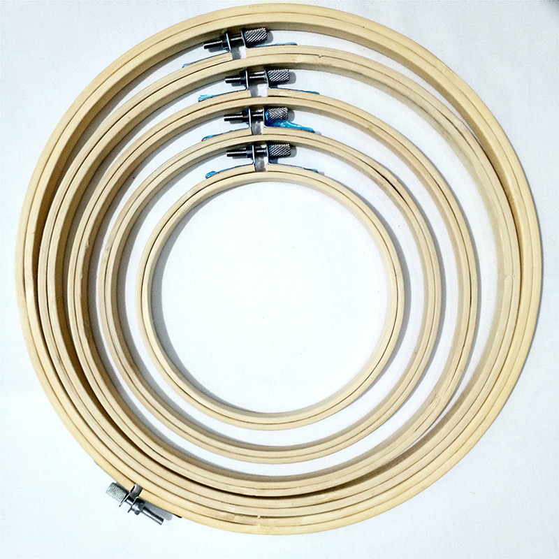10-26 cm Bamboe Embroidery Hoop Ring Cirkel Ronde Voor DIY Needlecraft Kruissteek Handwerk Naaien Huishoudelijke Tool