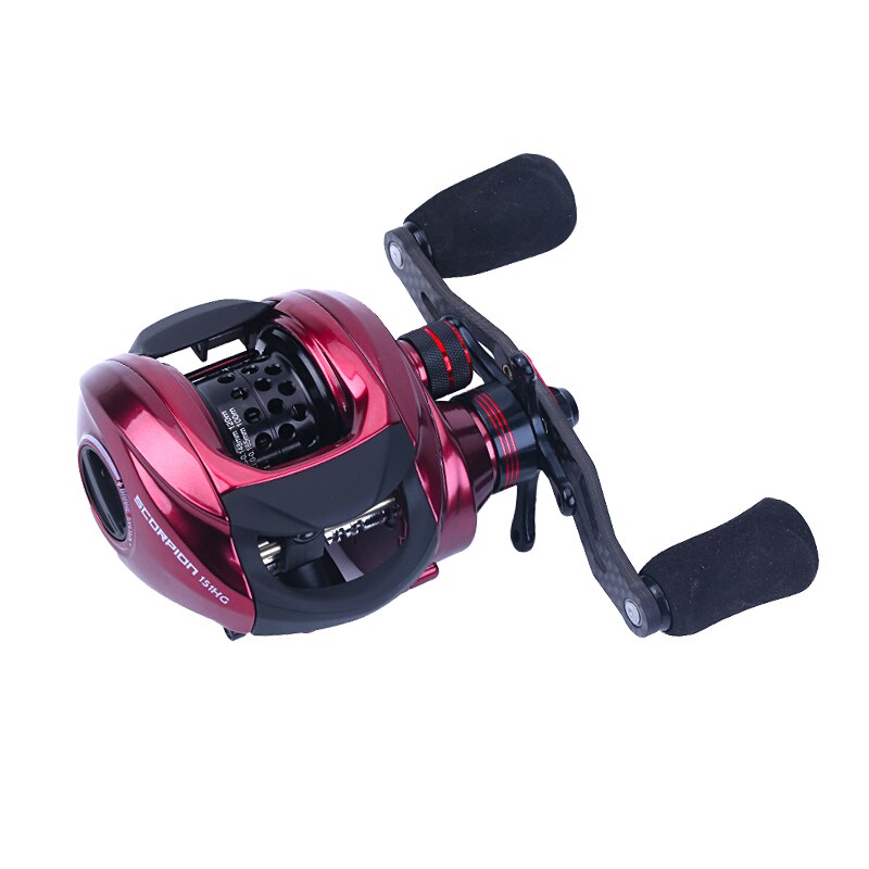 Lurekiller, carrete de Cuadro De Carbono puro Baitcasting, carrete de fundición de bajo perfil 11 + 1BB 8KGS, carrete de Bajo fresco, carrete de carrete poco profundo