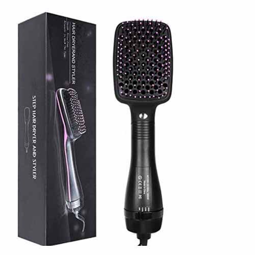 Une étape sèche-cheveux et volumateur Ion négatif brosse à Air défrisant les cheveux brosse à friser défriser les cheveux brosse à friser: Have Box / LES USA