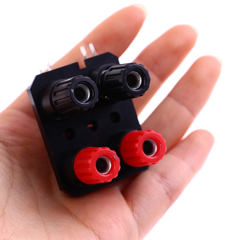 1 unidad de 2, 4, 6 posiciones, Pin curvo, conector de Audio externo, amplificador de altavoz, conector Banana de 4mm, bloque de terminales de poste de tornillo