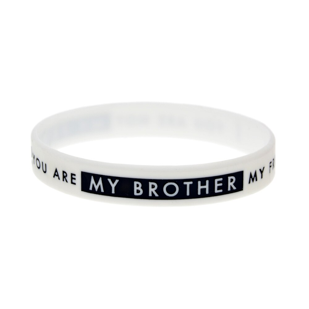 1Pc U Mijn Broer U Niet Mijn Vriend Siliconen Polsbandje Volwassen Grootte