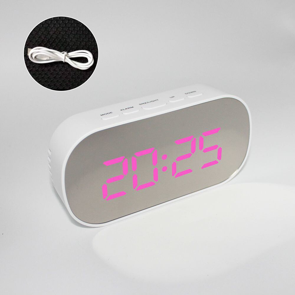 1PC Display Alarm Clock Digital Thermometer Calendar Display Date Desk Table Clock Travel Ectronic Mini Clocks