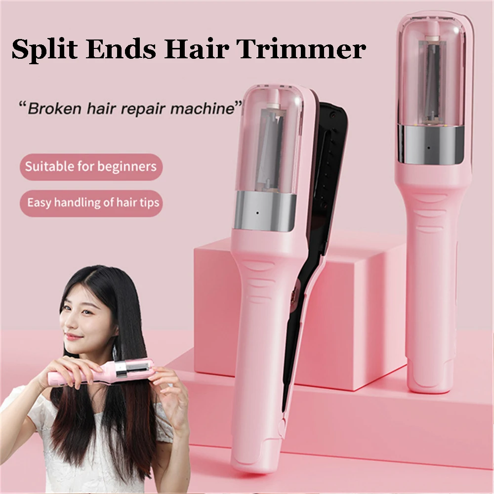 Haaruiteinden Trimmer Split Remover Droog Beschadigd Broos Professioneel Automatisch Trim Split voor Vrouwen Draadloze haarsnijmachine