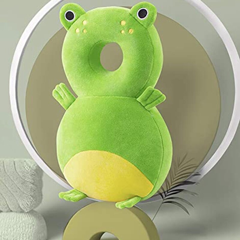 Baby Head Protector Toddlers Head Safety Pad Cushion Baby Back Protection Prevent Head and Shoulder Injured Green
