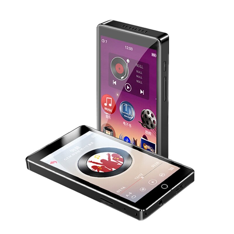 RUIZU H1 4 Inch Touch Sn Bluetooth 5.0 MP3 Player Music MP4 Video Player with Built-In Speaker Support FM Radio Recording E-