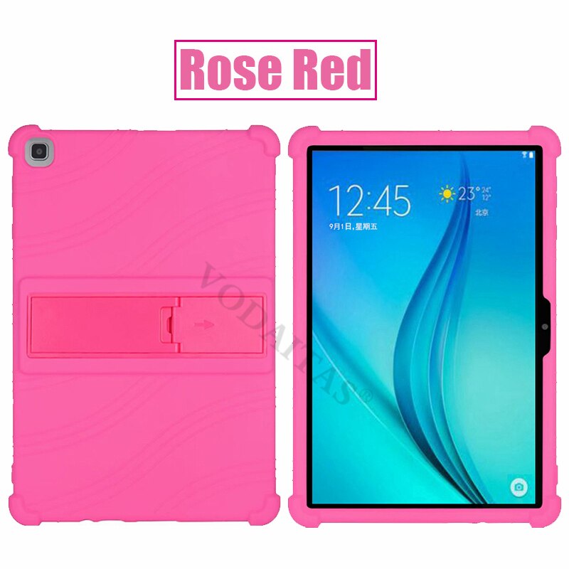 Nowe etui do Huawei Matepad T10S 2020 10.1 cal Case AGS3-L09/AGS3-W09 MatePad T10 10.1 dzieci case stojak silikonowy odporny na wstrząsy okładka: Rose Red / Matepad T10S 2020