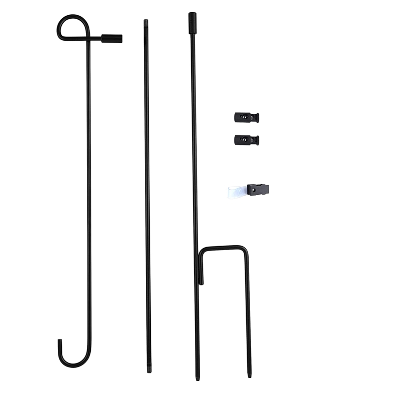 Luda Tuin Vlag Stand Metalen Tuin Vlag Pole Houder Met Tuin Vlag Stopper Anti-Wind Clip Voor Outdoor Decoratieve tuin Vlag