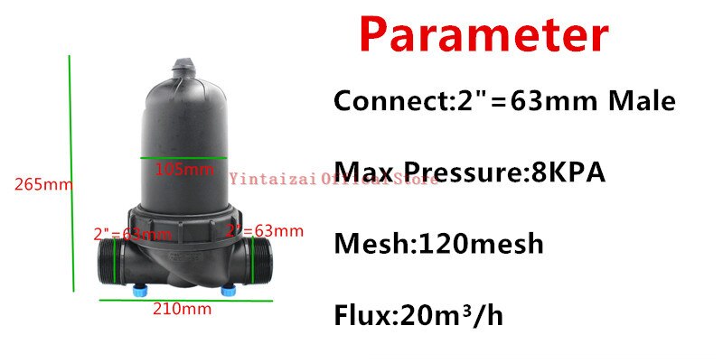 1-1/2 &quot; 2 &quot; 120 mesh t skivefilter filter utvendig gjengekobling mikro hage vanningsarmaturer drivhusvanningsbeslag  k101