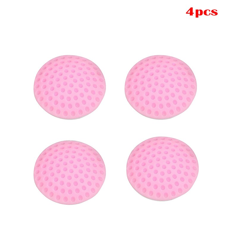 Tope de puerta autoadhesivo para el cuidado del bebé, almohadilla protectora de goma para cerradura de guardabarros, a prueba de golpes, 4 piezas: Pink 4pcs