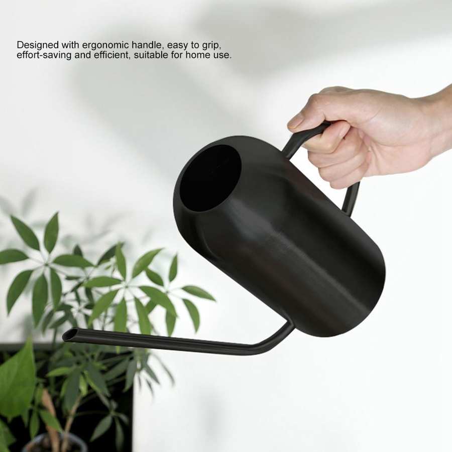 300ml/1.5l have vandkande sort rustfrit stål vandkande indendørs udendørs planter lang tud vanding pot vanding værktøjer