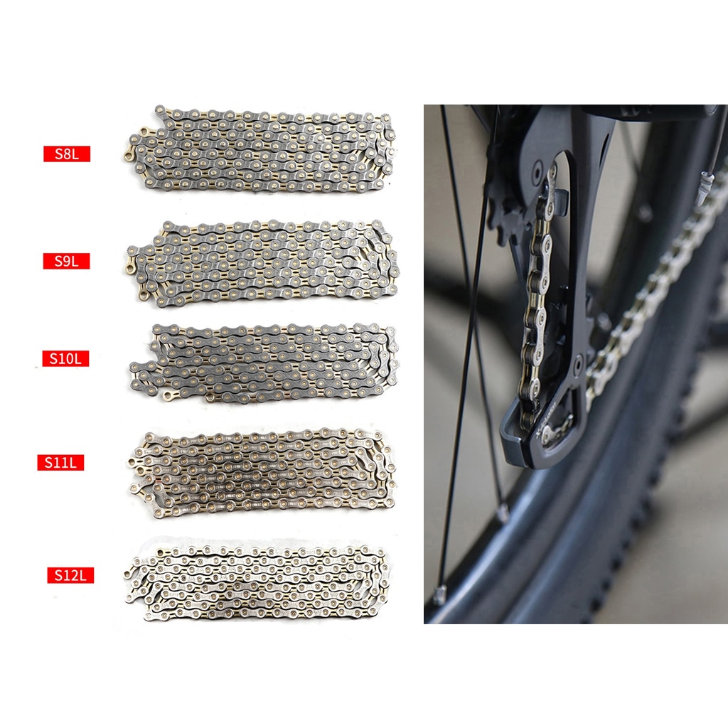 Sturdy Carbon Steel 8-12Speeds Bike Chain MTB Road Bicycle Chains Link Parts