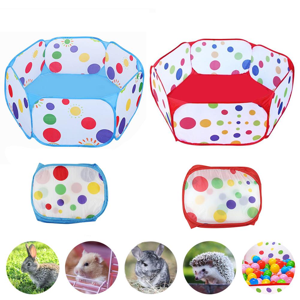 Pet Playpen Foldable Small Animals Cage Exercise Fence for Small Dog Cat Rabbits Hamster Toy Pool
