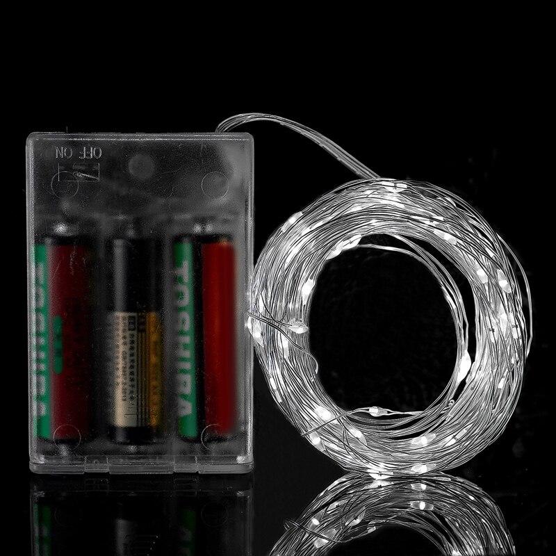 3M 5M 10M LED String Lights 3*AA Battery Operated Waterproof Fairy LED Christmas Lights For Party Wedding Decoration