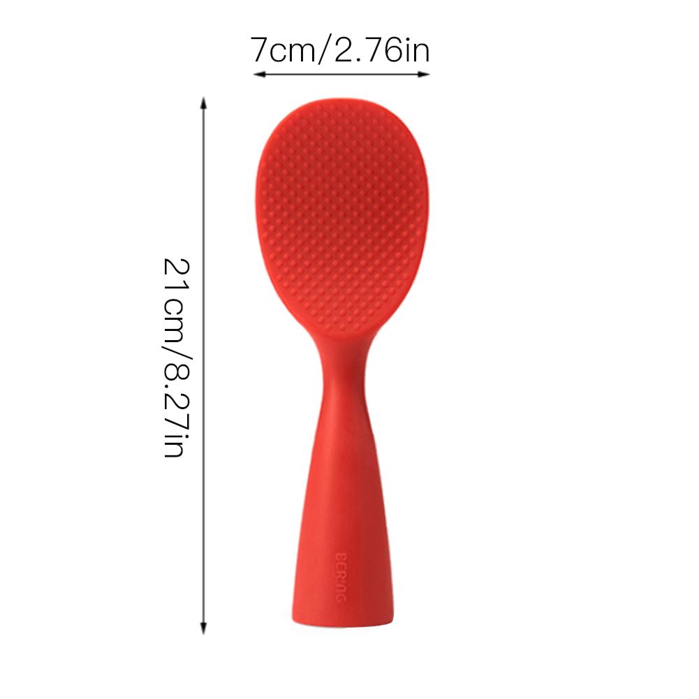 Silicone Rice Spoon Multi-purpose High Temperature Resistance Spoons Heat Insulation Coating Spoon Tableware Cultery
