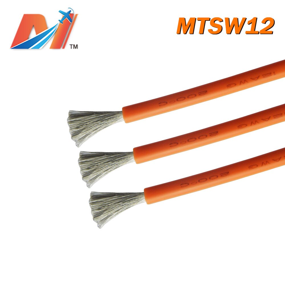 Maytech Clearance (1meter) power silicon wire AWG12 ORANGE COLOR