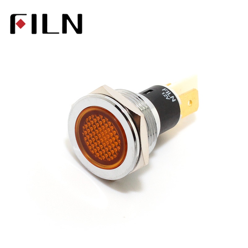 12 v 24 v 110 v 220 v 19mm rood blauw groen wit led Metalen Indicator pilot Signaal licht lamp