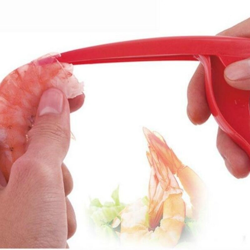 1PC Universal Dispositivo Descascador de Casca de Camarão Camarão Plástico Portátil Conveniente New Útil Cozinha Gadgets