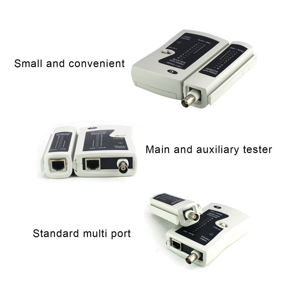 NST-YG468B Diagnostic Tool Portable LAN Network Cable Wire RJ45 BNC Network Cable Tester Detector Networking Remote Test