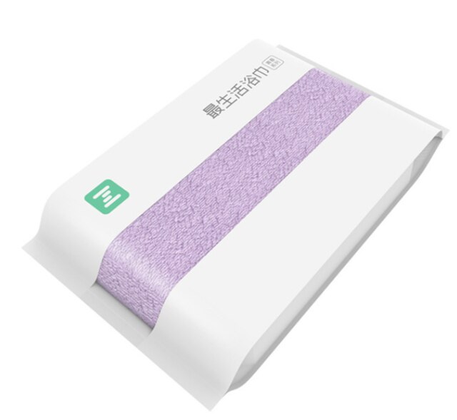 opprinnelig xiaomi mijia zsh badehåndkle 100%  bomullshåndklær baderomsfarger svært absorberende badehåndklær dårlig 27.5 x 55 tommer: Lilla
