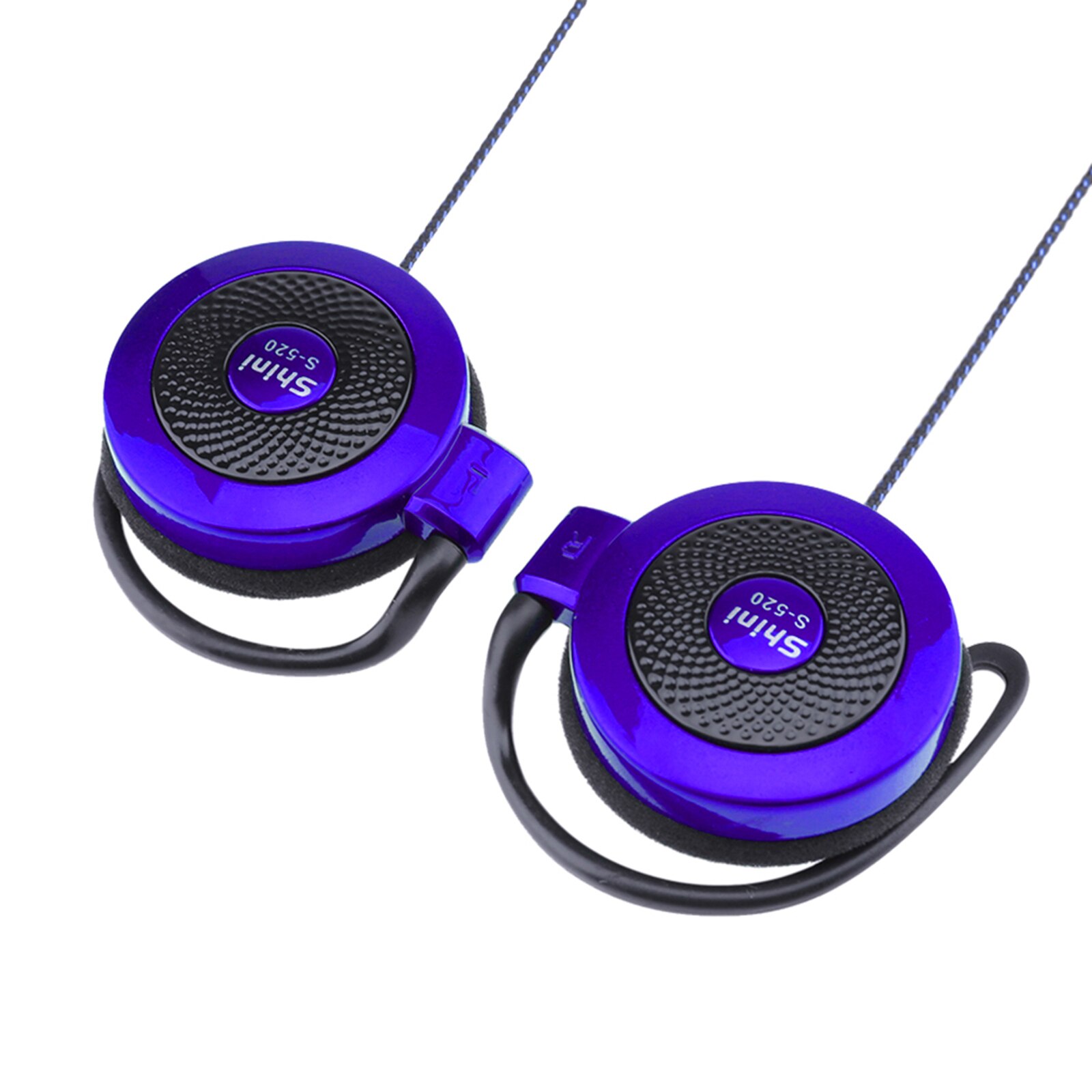 SHINI S520 3.5mm Wired Headset Ear Hook Headsets Stereo Game Sports Headphone with Mic for Phone