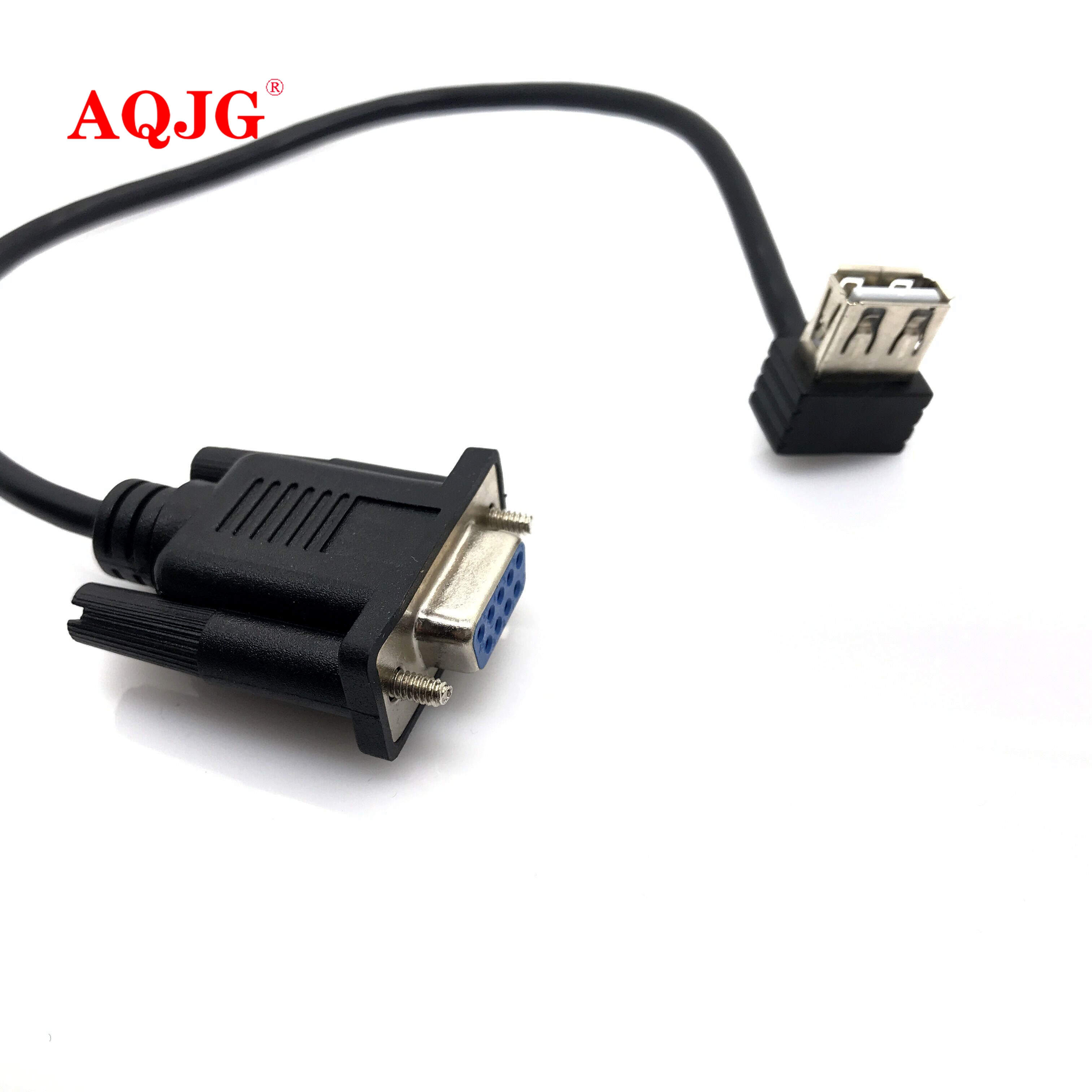 RS232 DB9 Female to USB 2.0 A Female Serial Cable Adapter Converter 8" Inch 25cm