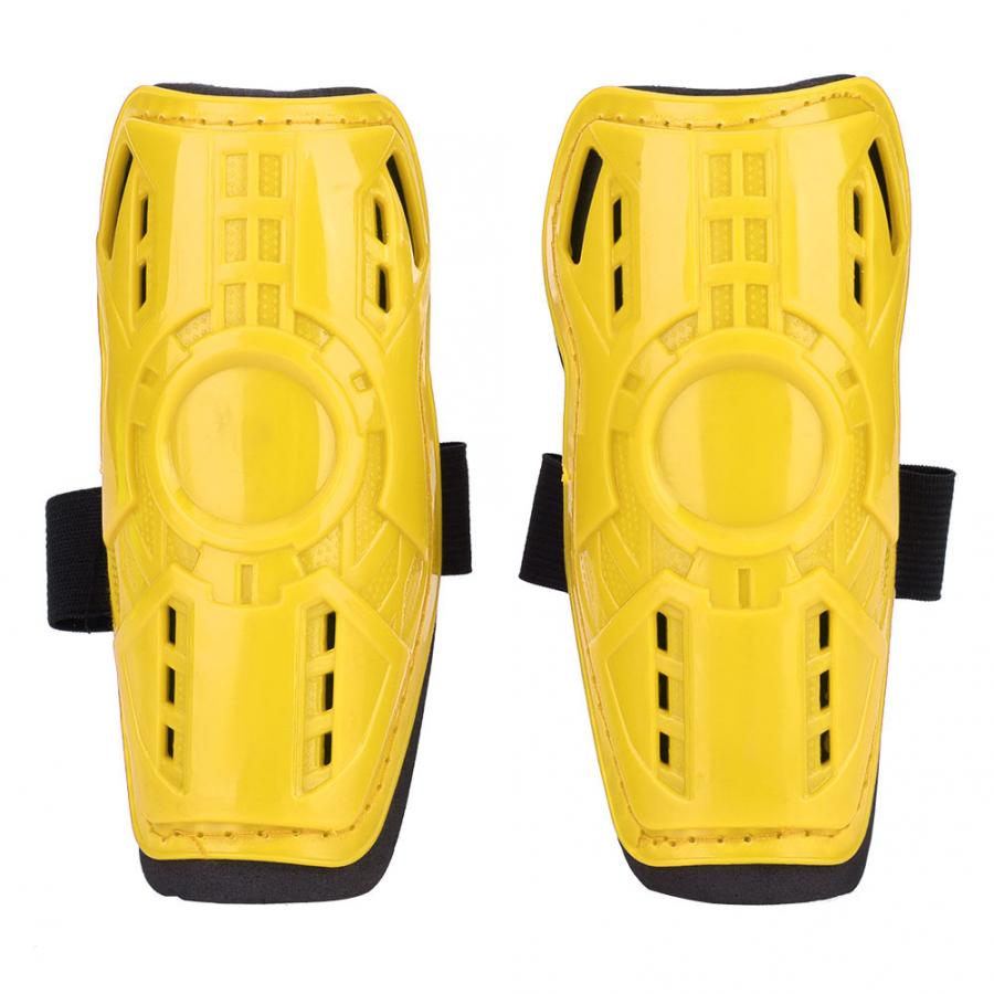 4 farben 1 Paar Kind Kid Schienbeinschützern Fußball Sport Shin Guards Kinder Fußball Ball Shin Guards Beine Schutz sport sicherheit: Gelb