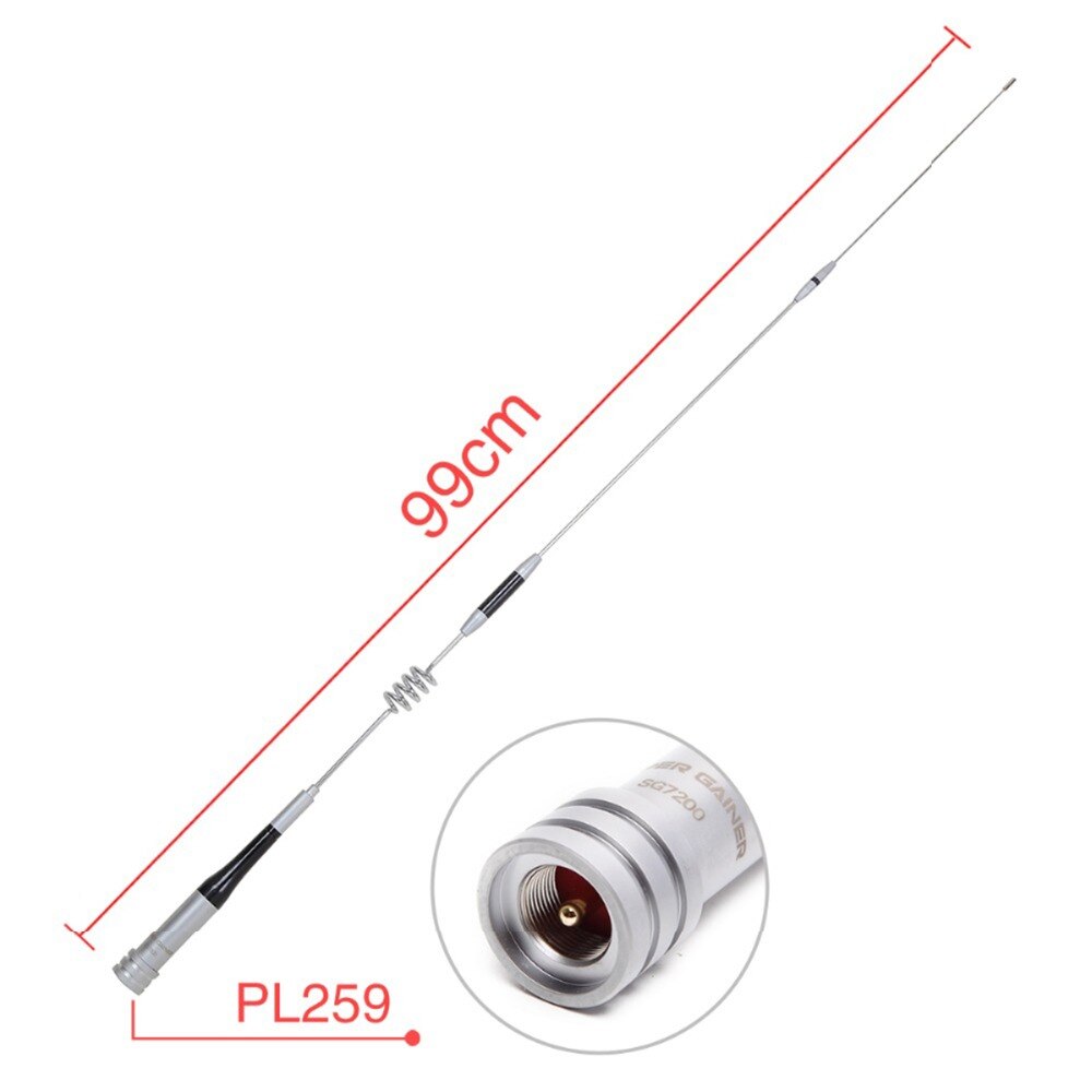 SG7200 Radio High Gain Antenna 144 Dual Band Ham Amateur Two Way Antenna 430MHz For YAESU Kenwood For Bao Feng
