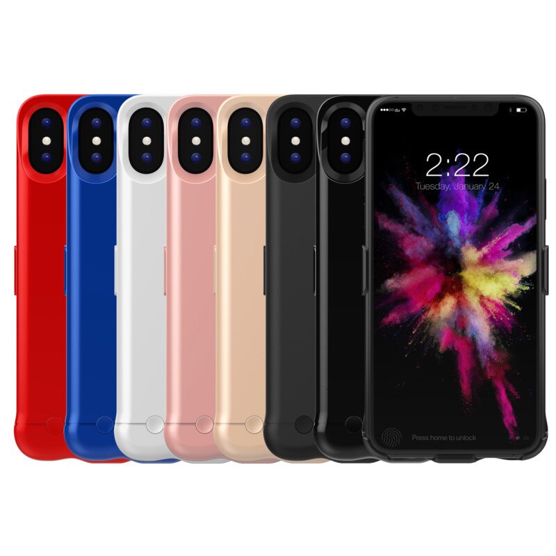 5200mAh For iphone XS MAX High Capacity Battery Case For iphone XR X Battery Case Backup Battery Charger Case Cover Power Bank