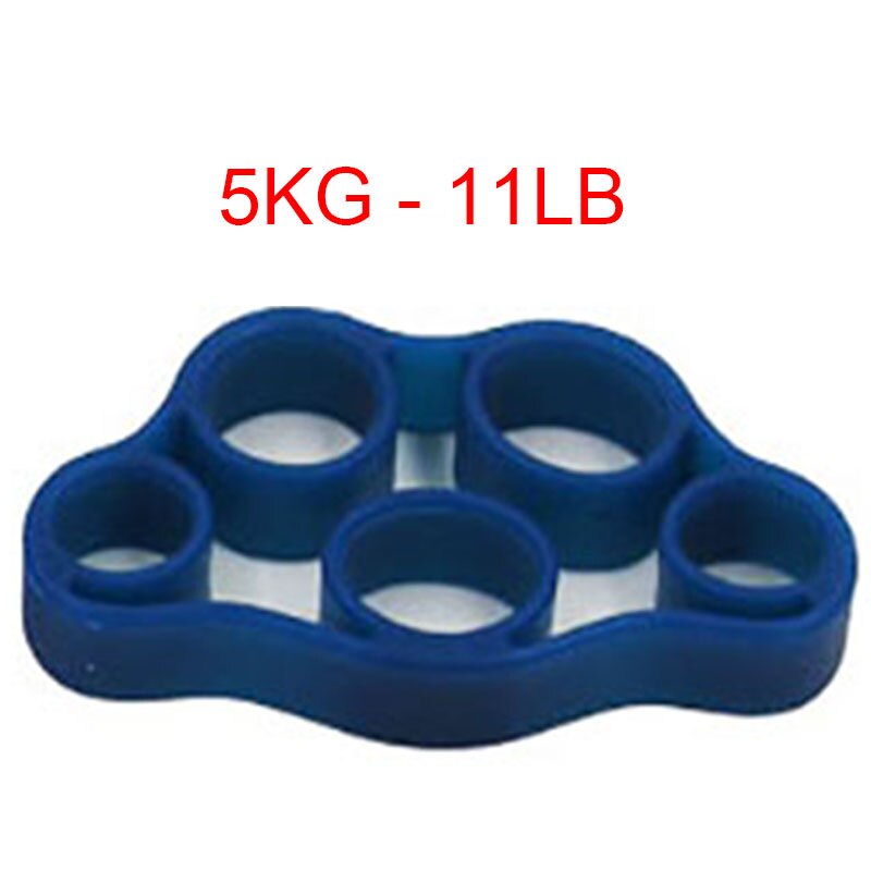 Silicone Grip Device Finger Exercise Stretcher Arthritis Hand Grip Trainer Strengthen Rehabilitation Training To Relieve Pain: Dark Blue