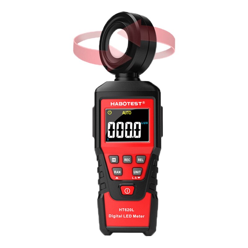 Handheld Light Meter LUX Digital Luxmeter Luminance Lux Fc Test Max Min Luminometer Photometer HT620 Series