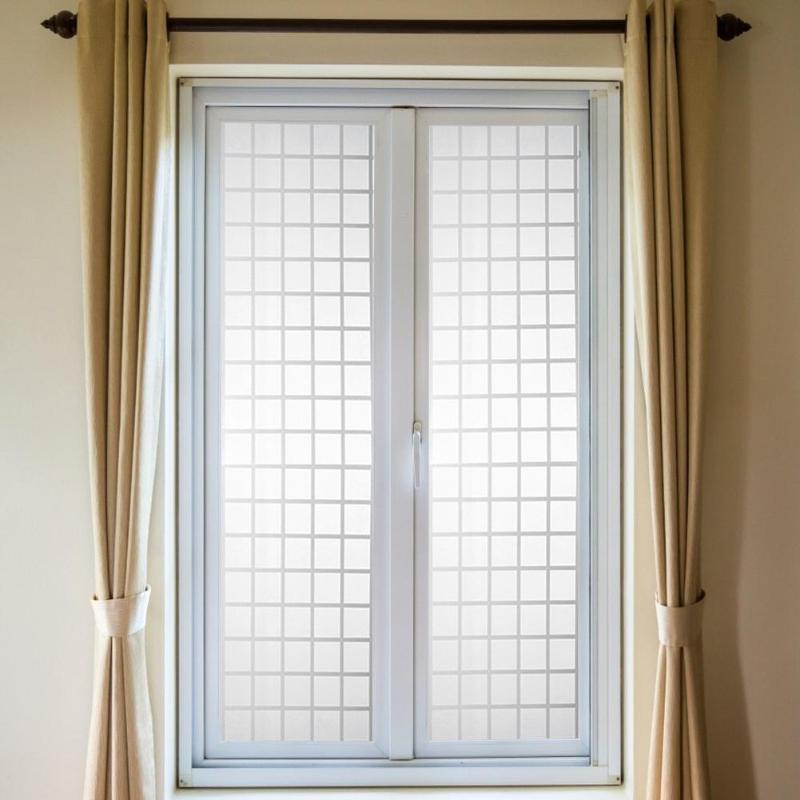 Frosted Glass Wall Sticker Static 3D Self-adhesive Window Cellophane Frosted Balcony Sunscreen Film Film for Kitchen Decoration