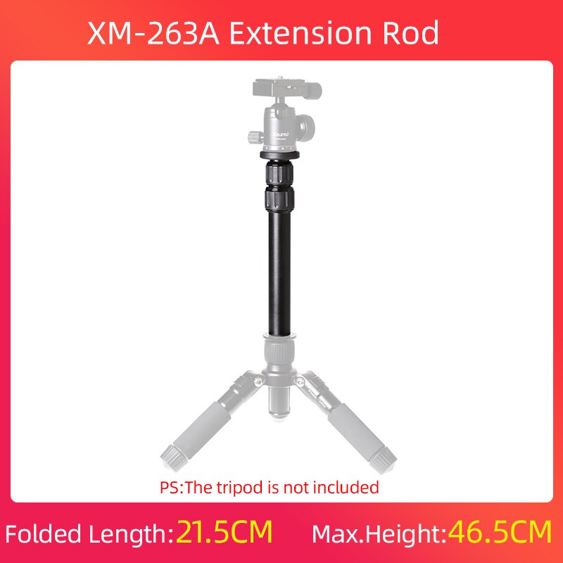 XILETU FM5S-MINI Lightweight Alluminum Tripod Tabletop Mini Travel Stand Tripod with 360 Degree Ball Head For Digital Camera: XM-263A