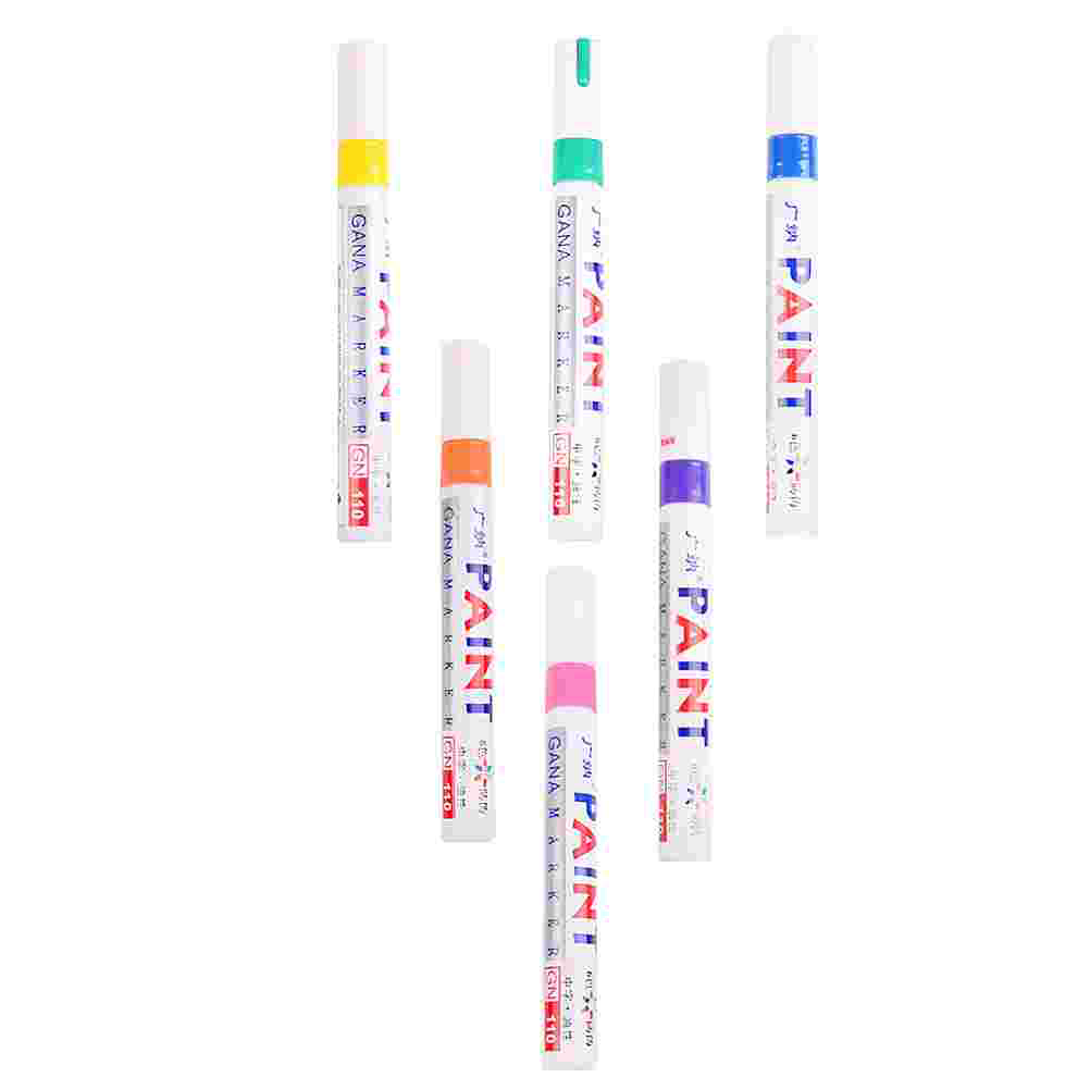 6pcs Paint Marker Pens Acrylic Paint Pens Oil Based Paint Markers Graffiti Markers