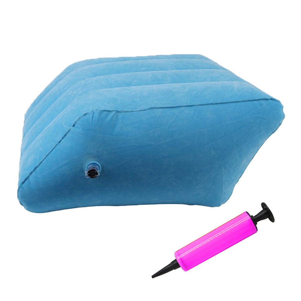 1 stk oppustelig elevation wedge memory skum ben fodforhøjer pude støtte pude massage støtte krop pude til gravide: B