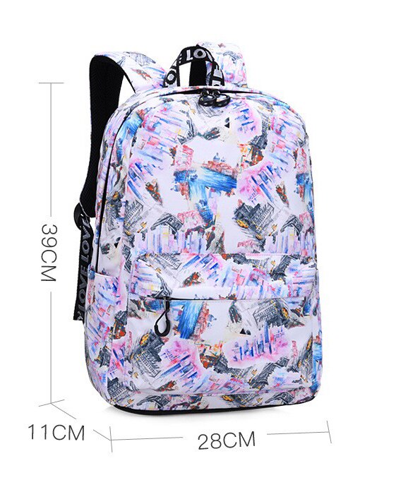 Chuwanglin skolväskor kvinnors ryggsäck unisex skolväskor för tonåringar ryggsäckar ryggsäck resväska mochila escolar  t92005: Liten storlek 2