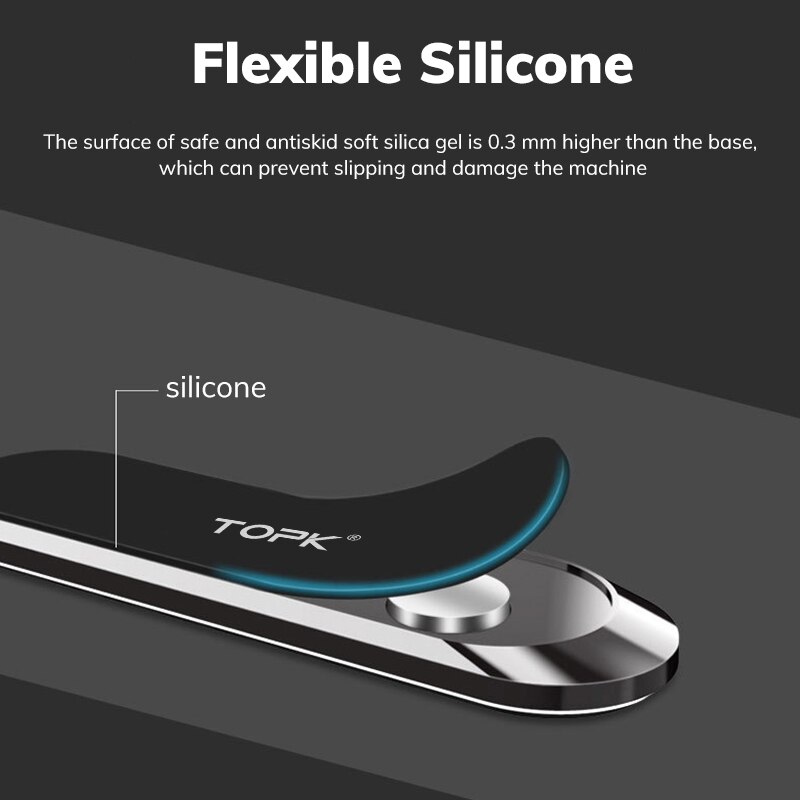 Topk metall magnetischer autotelefon Halfter universelle streifen bilden praktisch ständer stärker Magnet gps unterstützung Auto halterung für iphone 14