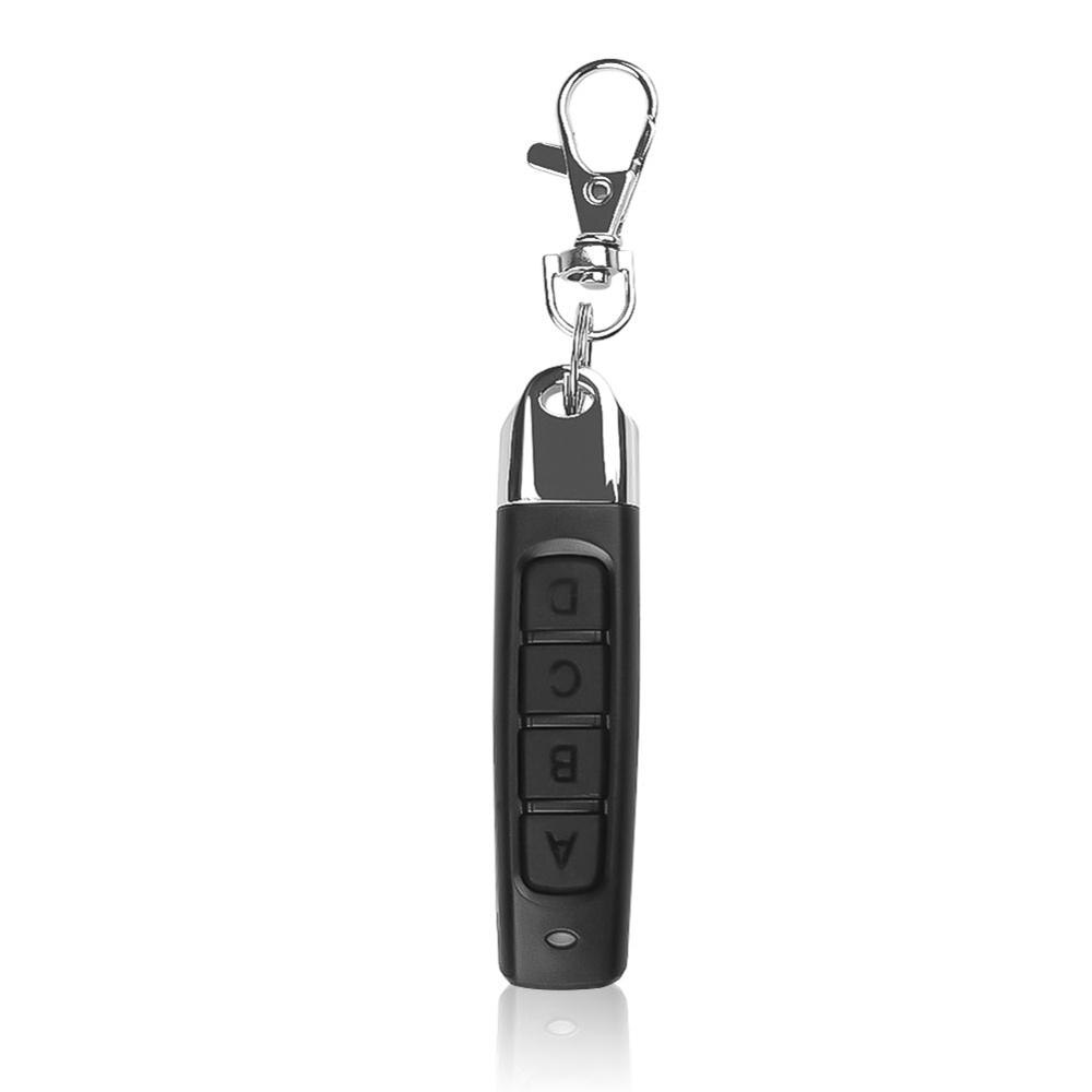 4 Buttons Multifunction Remote Control 433MHZ Wireless Transmitter Garage Gate Electric Door Copy Controller Anti-theft Lock Key: Black