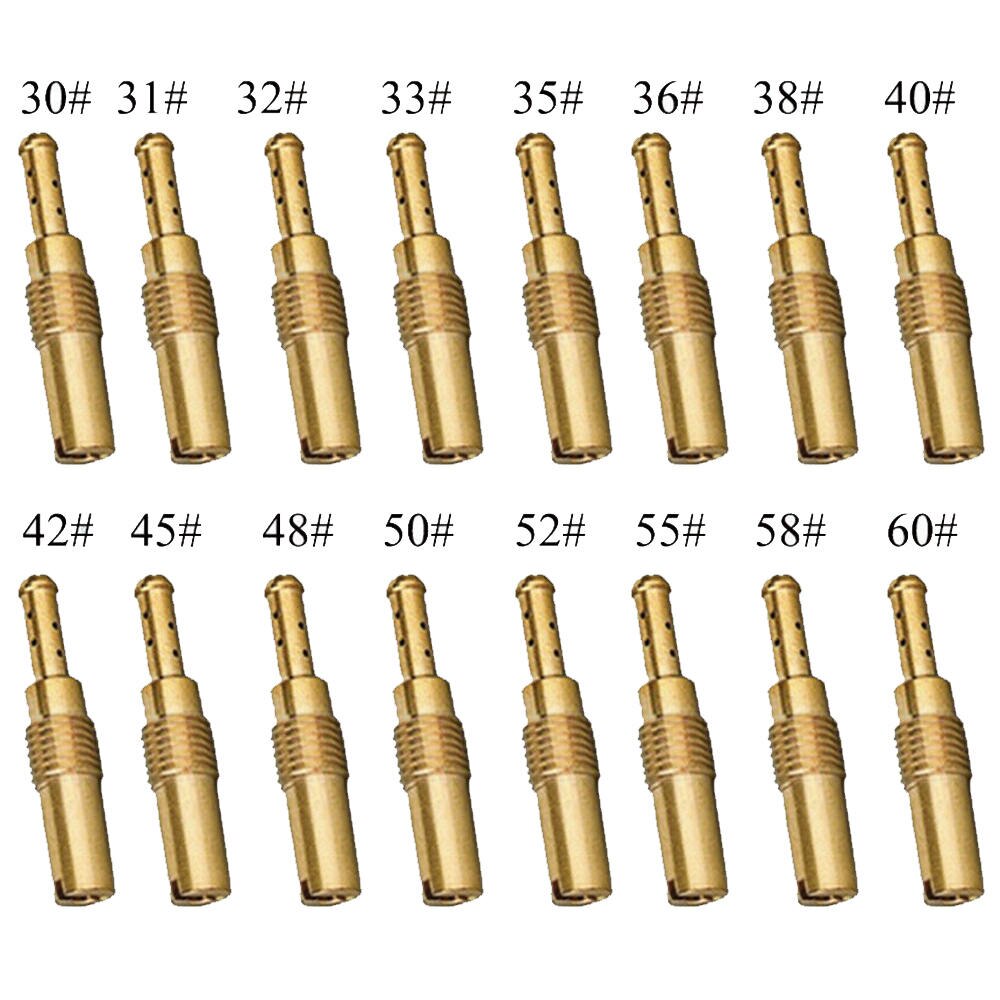 16Pcs Set Slow Pilot Jet for PWK Keihin OKO CVK 30,31,32,33,35,36,38,40,42,45-60 Carburetor Nozzle Main Auxiliary Orifice