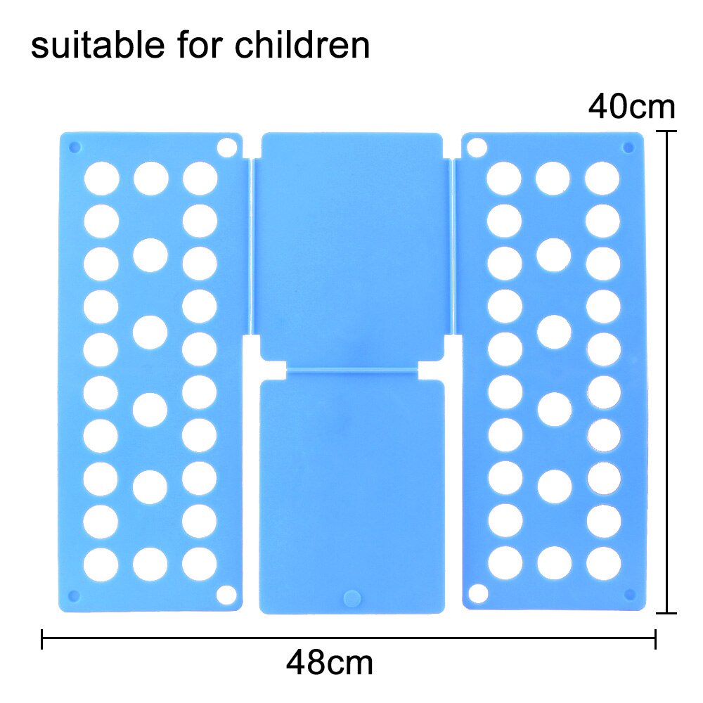 Quick Household Cloth Folding Board Child/Adult Clothes Folder Closet Organizer Clothing Folders Board Organizer Laundry Storage: Blue S