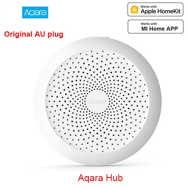 Xiaomi Smart mi passerelle 3 Aqara Hub avec rvb Led veilleuse sans fil Wifi Zigbee télécommande travail pour Apple Homekit Mi maison: original AU plug