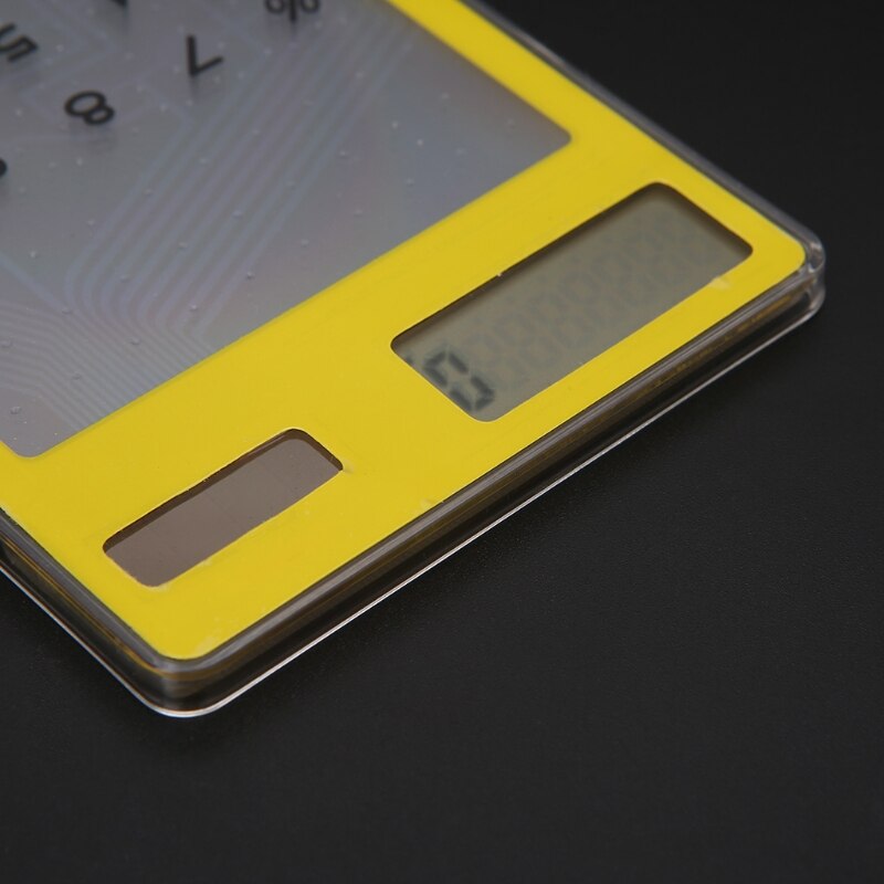 Slim LCD 8-Digit Display Clear Touch Screen Solar Calculator For School Office 28GE
