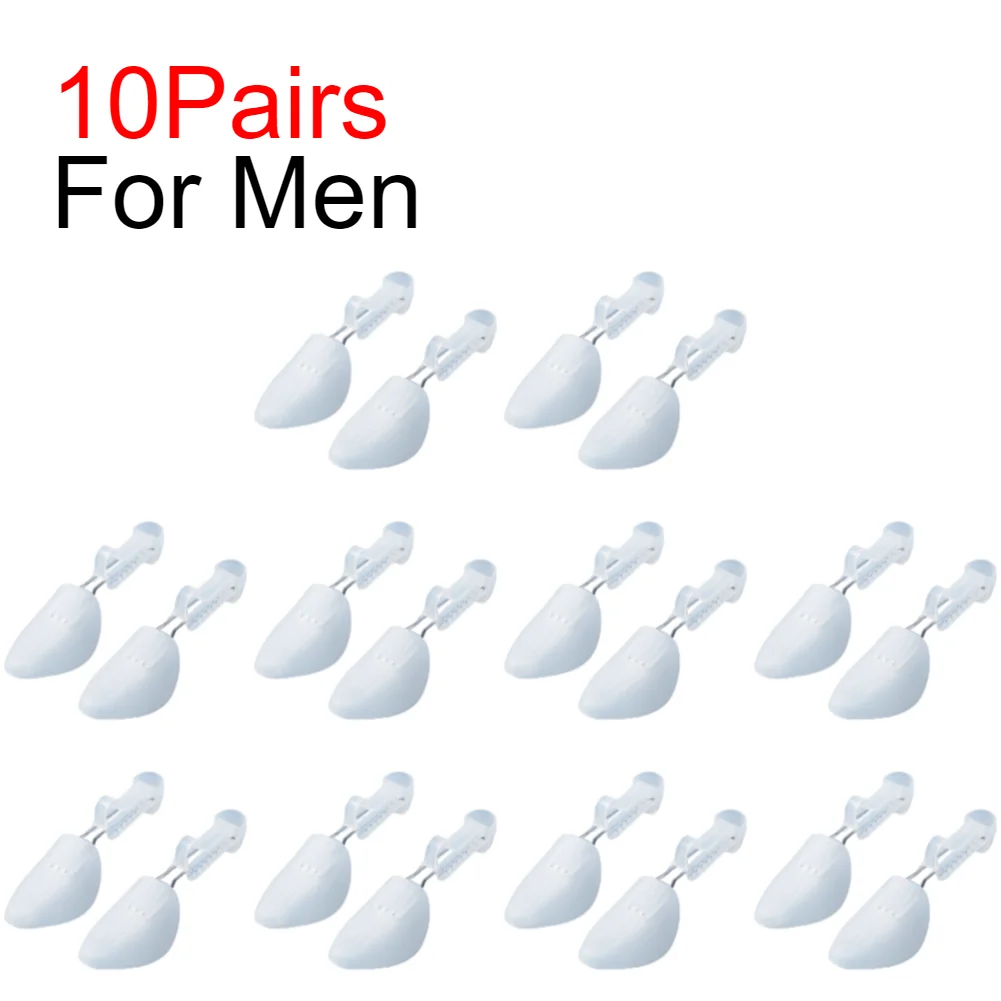 1–10 Paar Kunststoff-Schuhspanner für Damen und Herren, Unisex, modische Lederschuhe, verstellbar, tragbar, für Schuhspanner, Keilrahmen
