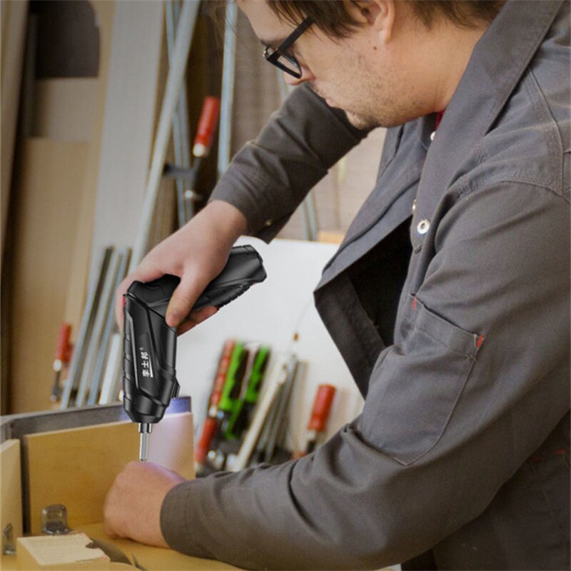 Multifunction Mini Electric Drill Home Electric Screw Driver Screwdriver Power Tool USB Charge Universal Wrench Maintain THE1203
