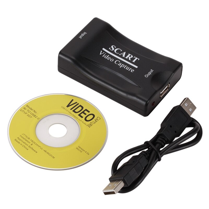 USB2.0 SCART Capture Card Game Video Live For PS4/X-box/Switch OBS Live