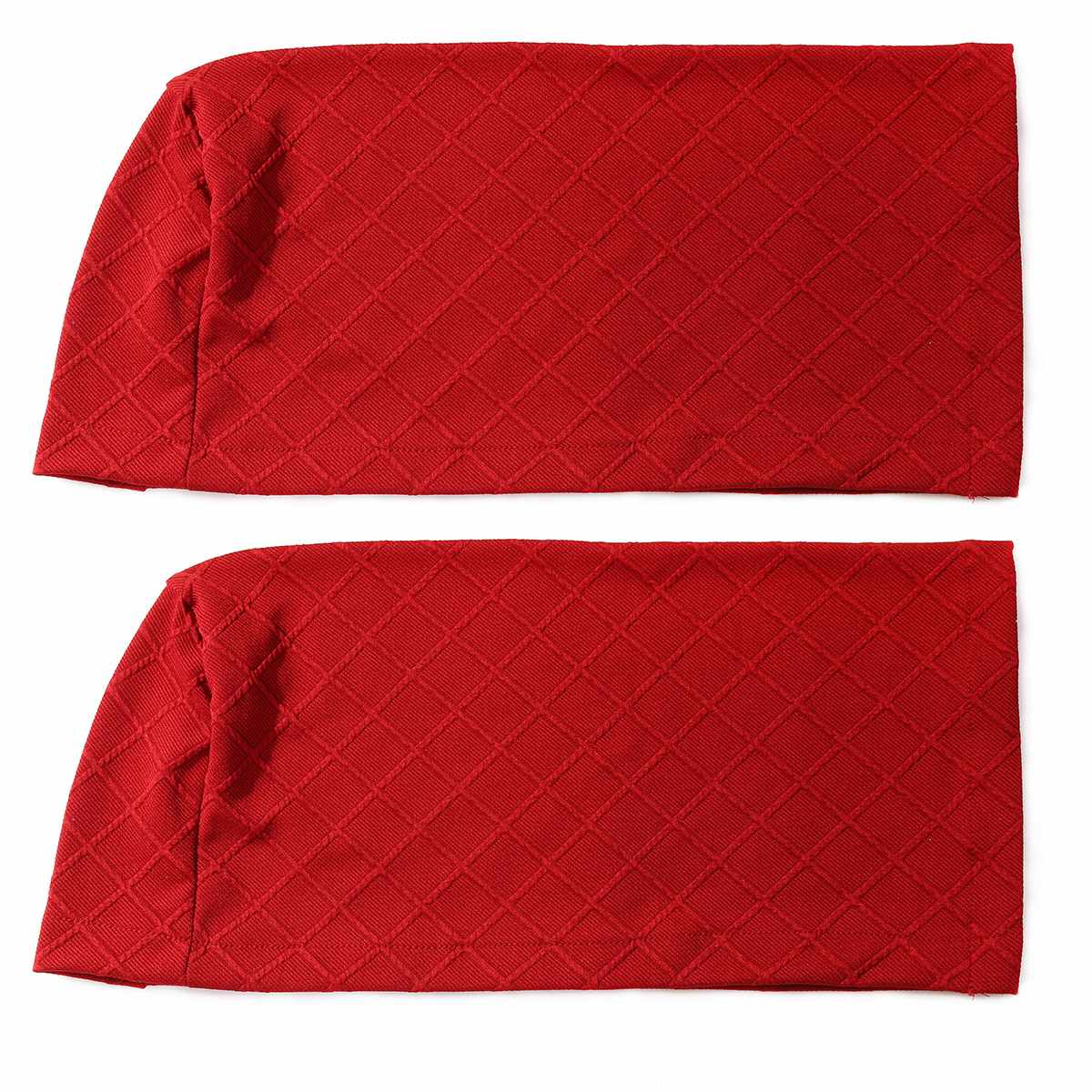 2 uds muebles nuevos reposabrazos cubre sofá fundas para sofá silla brazo protectores Anti-deslizamiento elástico: Borgoña
