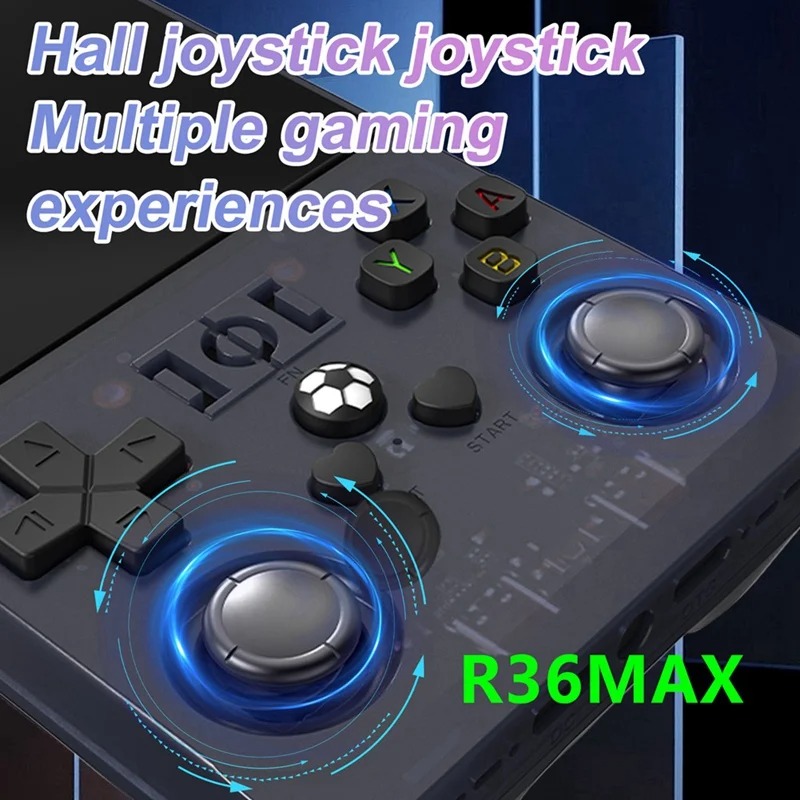 Console de jeu Portable rétro R36 MAX, écran IPS de 4.0 pouces, 64 128 go, lecteur vidéo de poche, prend en charge 30 + émulateurs, 20000 + vermas
