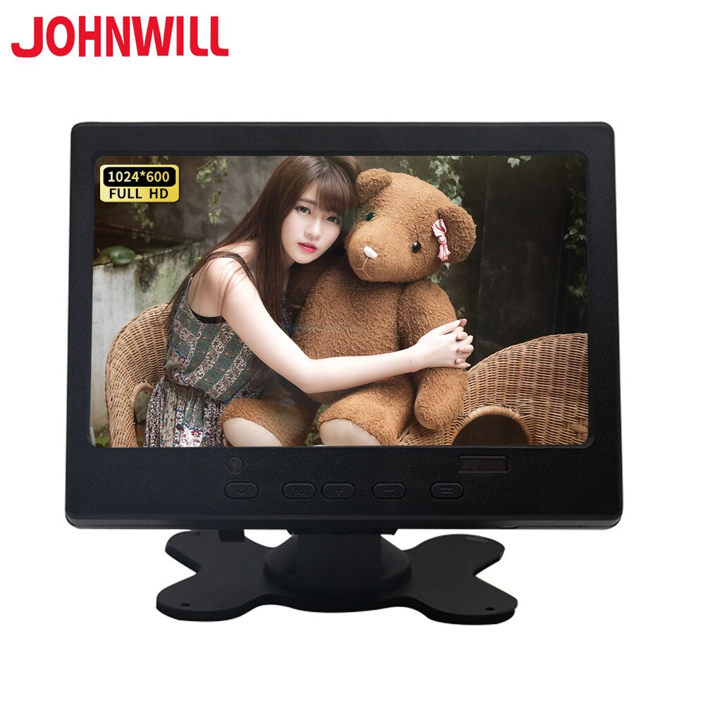 7 inch Portable Touch Screen Monitor 1024x600 Resolution HD Display TFT LCD CCTV Computer Monitor VGA HDMI AV Input: 1024x600P