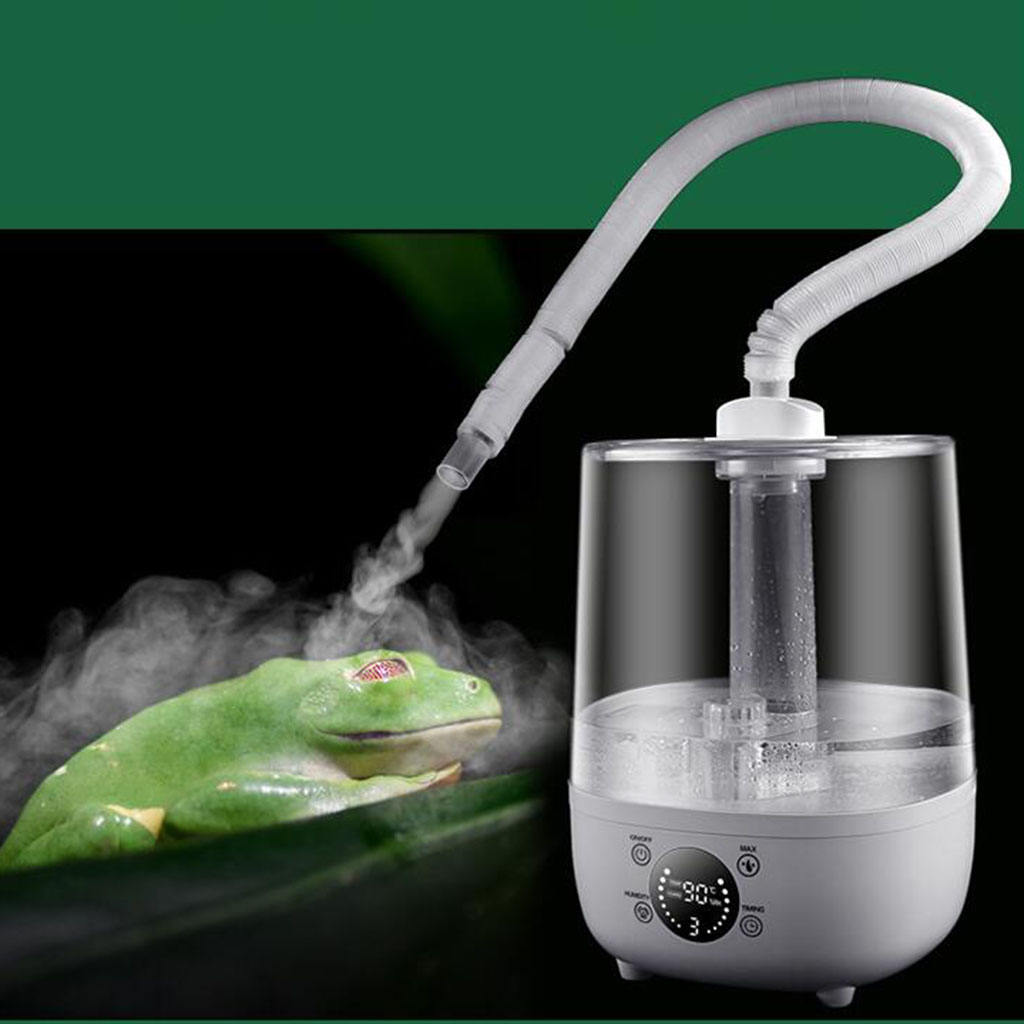 Terrarium Mist Reptile Humidifier Climbing Pet Box Humidifying Atomizer 4L Water Tank Fog Machine for Snake Turtle Lizard