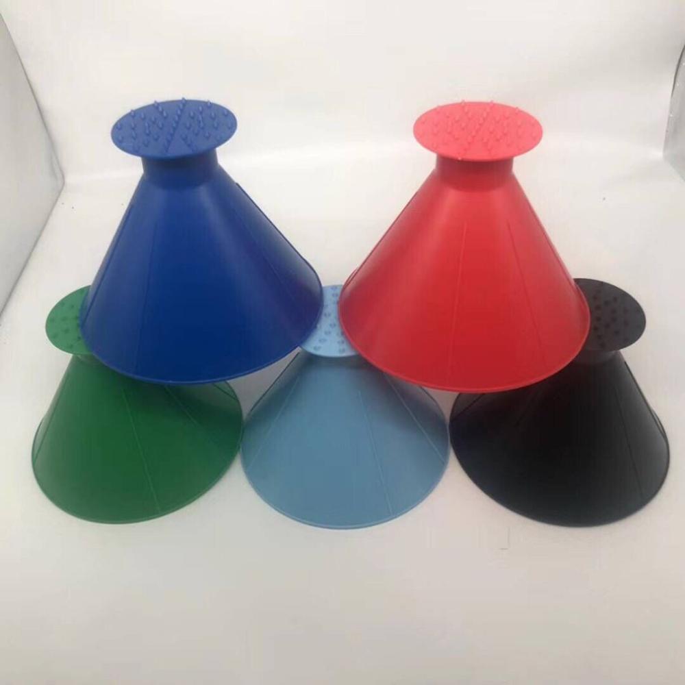 Cone Windshield Ice Bucket Funnel Car Glass Scraper Car Cone Snow Remover Practice Cleaning Tool Ice Shovel